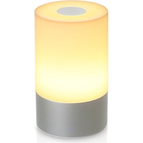 Lampada da Notte LED Ricaricabile USB – 256 Colori RGB e Luce Calda Dimmerabile, Touch Control, Design Elegante in PC e Alluminio – Ideale per Camera da Letto e Decorazione (1/5)