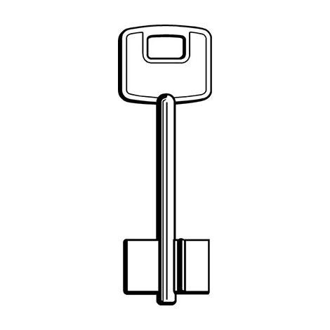 CHIAVE DOPPIA MAPPA CISA 00100 ORIGINALE - OTTONE NICHELATO CS- 5 pezzi