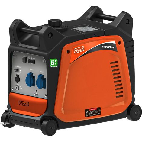 Groupe électrogène inverter 3.0KW monophasé – Démarrage électrique – Moteur 4 temps 149,5 cm³ – Silencieux 96 dB(A) – Mode ECO – Vinco (1/2)