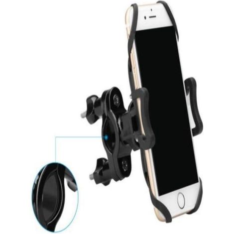 Support Téléphone Portable - Rotation 360° - Pour Guidon Moto - Compatible Diamètre 17 à 45 mm - 1 Pièce (1/4)