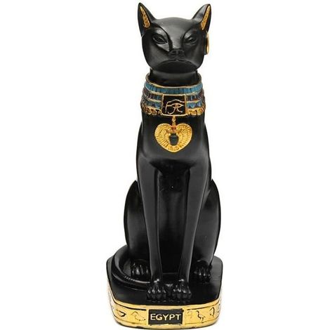 TEMPSA Vintage Chat ornement égyptien dieu Figurine Cadeau Statue Bastet Cat Déco