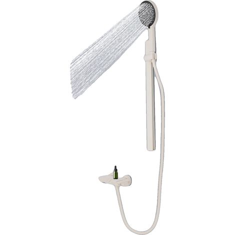 Conjunto de ducha portátil, diseño para montaje en pared, múltiples modos de rociado, BLANCO (1/2)