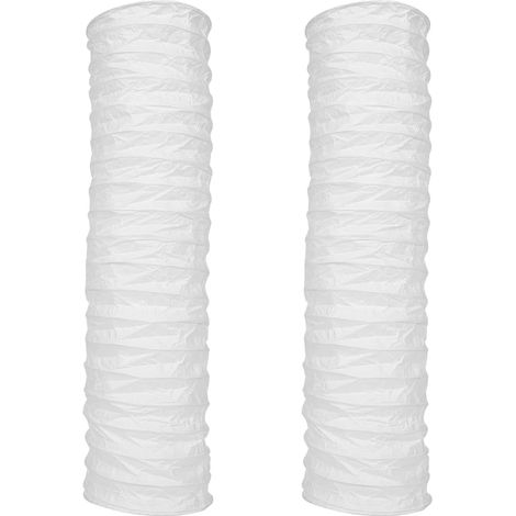 Lot de 2 housses de protection pour lampe sur pied en papier riz - Étanche à la poussière , Blanc , Pour hôtel, maison, salon, chambre à coucher (1/5)