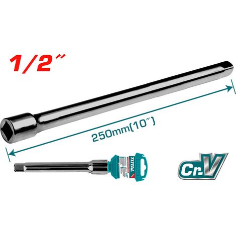 BARRA DI ESTENSIONE PROLUNGA DA 1/2" LUNGHEZZA 250mm TOTAL (1/2)