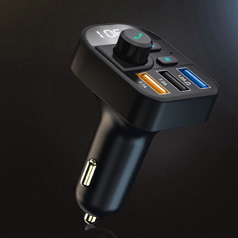 Transmetteur FM voiture universel kit mains-libres 3 ports USB chargeur voiture récepteur radio Bluetooth MP3 (1/5)