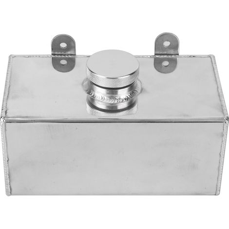Bouteille de lave-glace en aluminium 2L, réservoir de pulvérisation de refroidisseur intermédiaire poli, pièces universelles de voiture