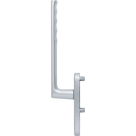 HOPPE® Handhebelgarnitur Hamburg HS-0700/431N-AS, ohne Schrauben, Aluminium, Profilzylinder gelocht