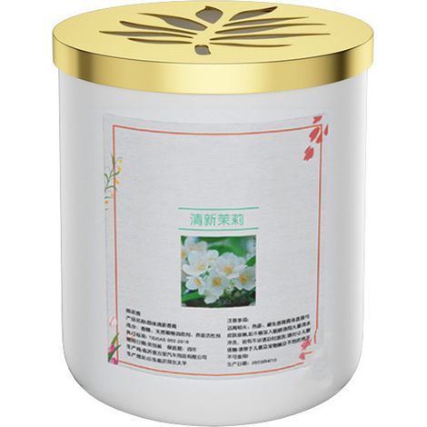 Baume désodorisant pour voiture, parfum durable jasmin, élimination des odeurs, anti-stress, aromathérapie pour maison et bureau - 9658D (1/5)