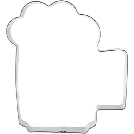 Ausstechform aus Stahl, Bierkrugform für Lebkuchen, 10,5 cm