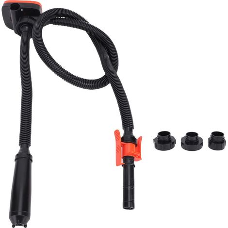 2.4 GPM fuel transfer pump with nozzle, portable electric siphon, extra-long hose for diesel and petrol (1/5)