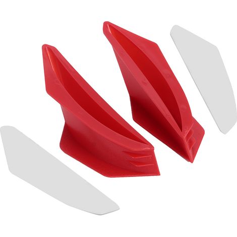 Aileron aérodynamique moto spoiler aile universel accessoire modification rouge (1/5)