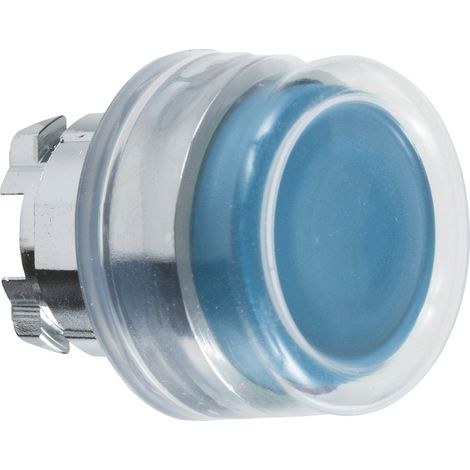 Harmony tête de bouton poussoir + capuchon IP69K - Ø22 - bleu - ZB4BP6