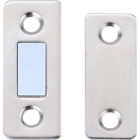 10 Pièces Loquet Magnetique Aimant Porte Placard,Boucle Magnétique Ultra-Mince Serrure Porte Meubles pour Porte de Coulissante Tiroirs Fenêtre Armoire (1/5)