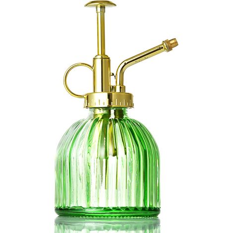 1 Flacon pulvérisateur. Verre, 200 ml, Design vintage, Poignée antidérapante, Pour plantes d'intérieur et jardin