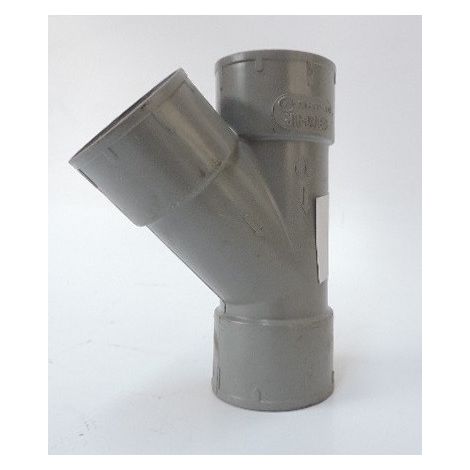 Dérivation PVC 45° femelle/femelle /femelle Ø 50mm pour reseau d'aspiration centralisée SYSTEMAIR 4050.1