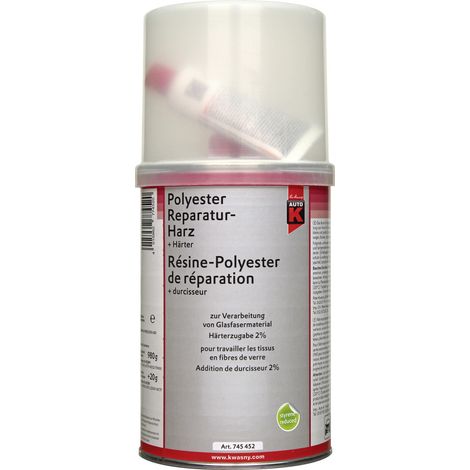 Auto-K Polyester Reparaturharz + Härter 1000 g Spachtel Spachtelmasse