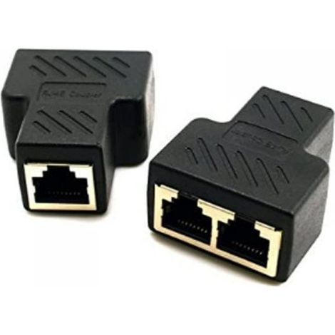Sdoppiatore CAT6 FTP RJ45 Adattore Splitter Cavo Lan Ethernet Femmina (1/5)