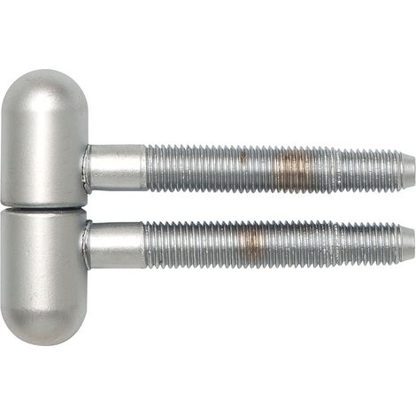 SFS Einbohrband Türband 3-fach ø16mm Rundkopf Stahl verchromt matt