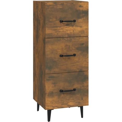 Credenza buffet cassettiera mobile contenitore organizer cucina soggiorno soggiorno 34,5 x 34 x 90 cm derivati del legno marrone 020030892