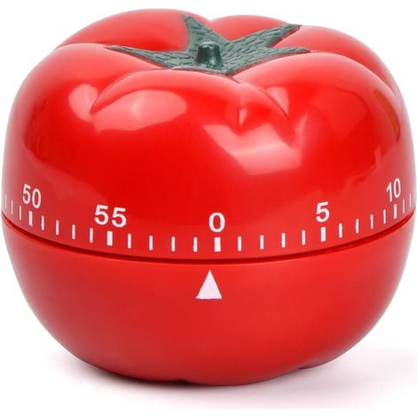 [NIEMALS VERWENDET] Mechanischer Küchentimer, Tomatentimer, ABS-Küchentimer, digitaler 60-Minuten-Timer zum Kochen, Backen und Lernen