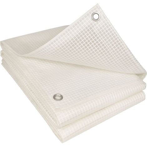 Bâches (Bricolage) - armée de protection 2x3m 160g/m² - Translucide / transparente - Haute résistance, indéchirable et imperméable - Stabilisée aux U.V - transparente 2 x 3m (1/5)