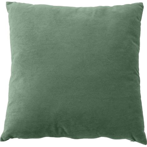 Coussin dehoussable en velours Vert clair 40x40 cm