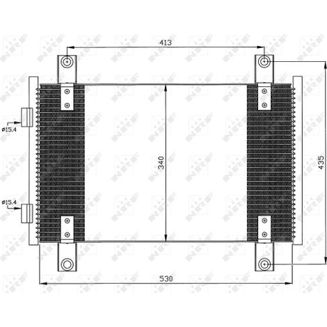 Condenseur, climatisation NRF 35501 CITROËN 1340166080 6455CG E163368