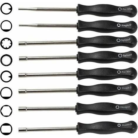Carburetor Adjustment Screwdriver Set - 8 Pieces - Carburetor Adjustment Tools - Screwdrivers for cleaning and repairing carburetor engines - Suitable for most two-stroke engines