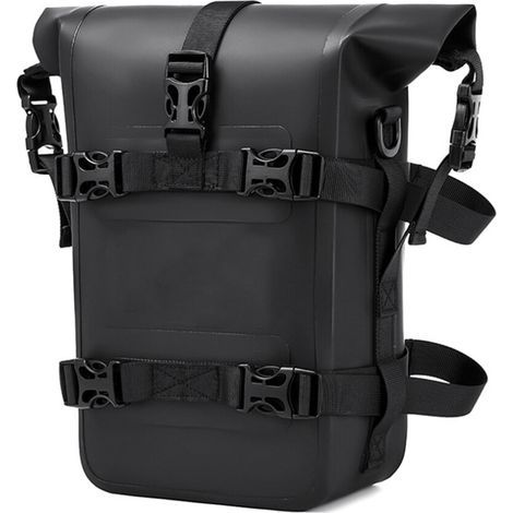 Sac de Rangement de Coffre de Support ArrièRe de Moto Sac de Pare-Chocs de Moto éTanche avec BandoulièRe Outils D'éQuitation (1/2)