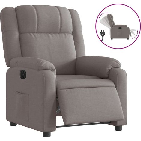 Maison Exclusive - Relaxsessel Elektrisch Taupe Stoff