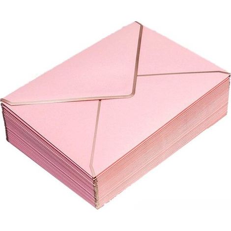 50 Mini Umschläge Elegante Papierumschläge (13,5 x 18,5 cm), für Hochzeitseinladungen, Geburtstagskarten, Abschlussankündigungen und besondere Er (1/5)