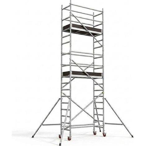 Echafaudage roulant 2 plateaux - Hauteur maximale de travail 5.84m - EURXHDP-3