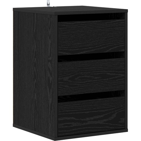 Cajonera Roble Negro 41 x 40 x 58 cm Madera de ingeniería vidaXL