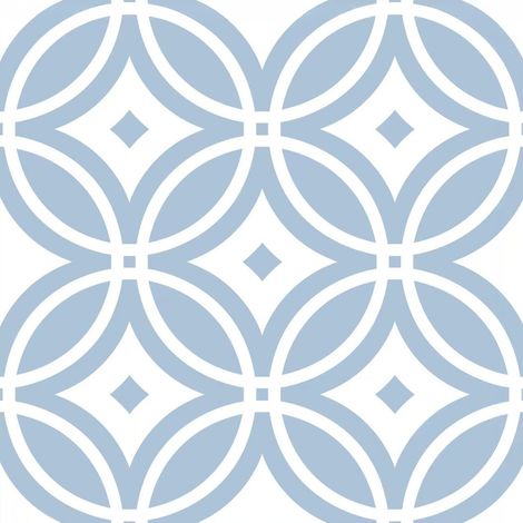 Piastrelle Autoadesive PVC Divina Home Effetto Maiolica Capri, Set 22 Pz per 2 mq, Spessore 0,15 cm, 30,4x30,4 cm - Stile Decorativo e Versatile (1/5)