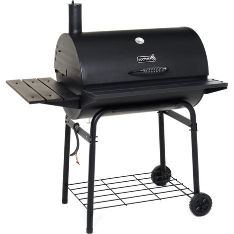 barbecue a carbonella sochef "pablo 75" con affumicatore 110x76x126 cm (1/7)
