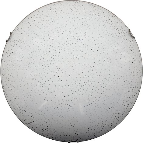 LUMICOM DOTS Plafoniera, LED INTEGRATO, 12W, 4000K, vetro serigrafato, D.40cm