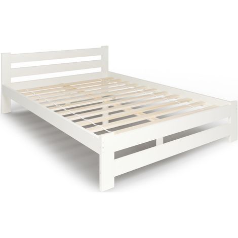 Lit en bois blanc - 180x200 Arizona (1/3)