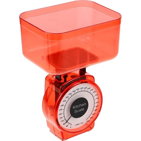 Balance Mécanique sans de Piles Orange en Plastique Cuisine Portable (1/5)