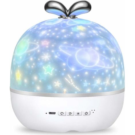 Projecteur Lampe Enfant, 360° Rotation Bébé Veilleuse Projecteur LED 6 Thème Veilleuse Ciel Etoilé Projection 6 Modes Plafond Projecteur Lumière Enfants Chambre Cadeau Anniversaire Parti (1/5)