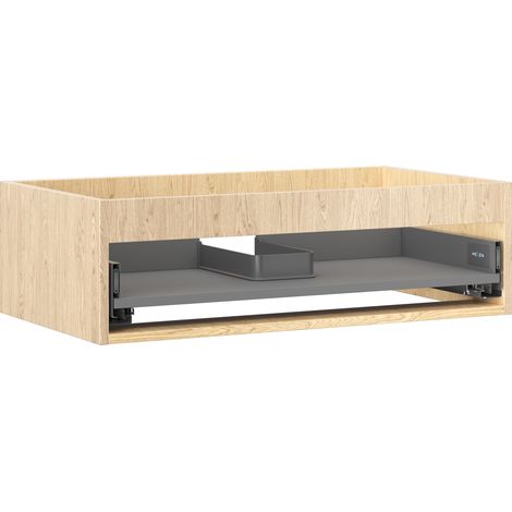 Mexen Box-A Korpus des Waschtischunterschranks 80 cm, 1 Schublade, Eiche - 91AX0-0800-235-1-81 (1/4)