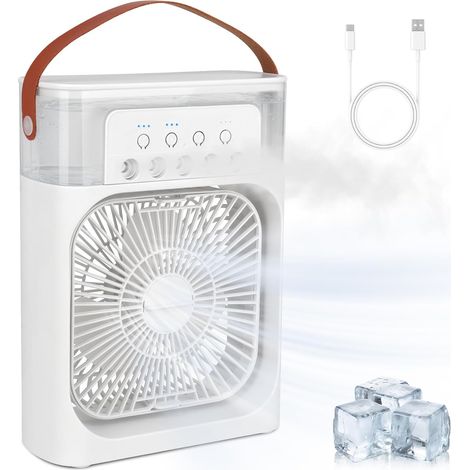Climatiseur portable, mini rafraîchisseur d'air, mini ventilateur de climatisation (1/5)