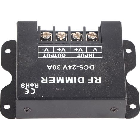 Funk-Dimmer zur drahtlosen Helligkeitsregelung elektrischer Geräte mit Fernbedienung, 5–24 V, 30 A (1/5)