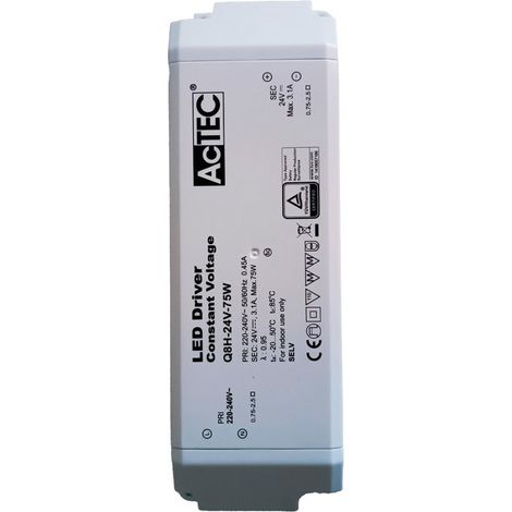 Alimentatore Trasformatore CV 75W 24V 3,1A Tensione Costante 184X61X32mm