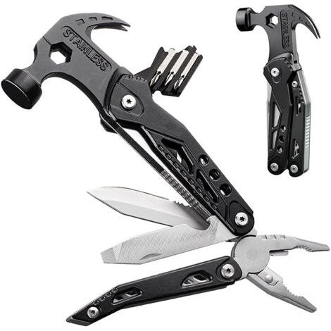Marteau Multifonction, 15 en 1 Outil Multifonction, Idee Cadeau Homme Original, Cadeau Papa Gadget Insolite Utile, Cadeau Anniversaire Homme, Cadeau Fete des Peres (1/5)