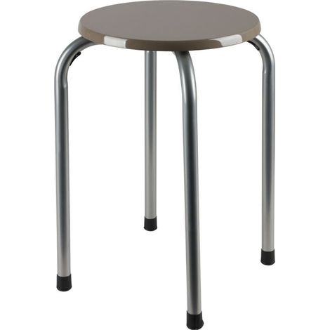 Metall Stapelhocker Stapelstuhl Partyhocker Gästehocker Sitzhocker Hocker Stuhl - cappuccino