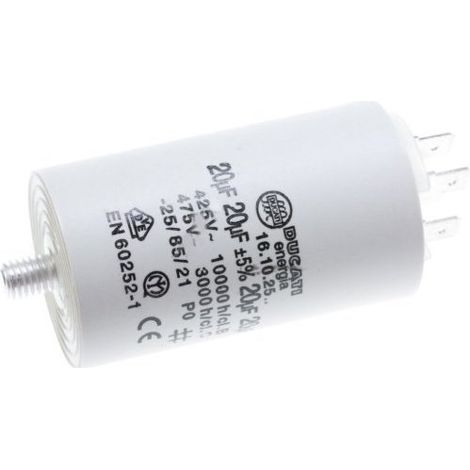 CONDENSATEUR DE MARCHE COMPRESSEUR 20 UF-475V pour SECHE...