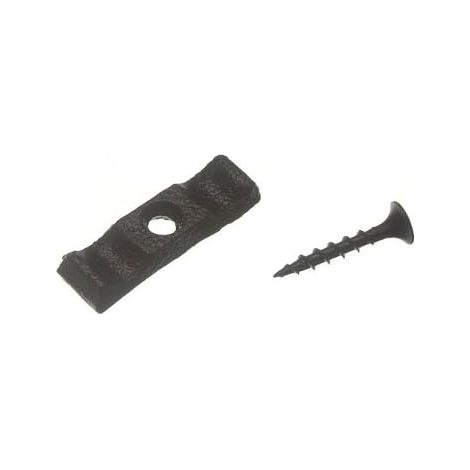 1 loquet de porte à bouton tournant noir de 35 mm – Pratique et élégant (1/2)