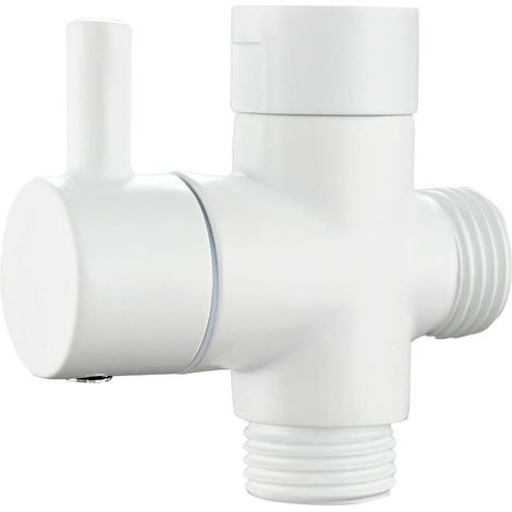 1 Deviatore doccia a 3 vie in ottone, con leva di controllo a 90 gradi, uscite G1/2, per bagno