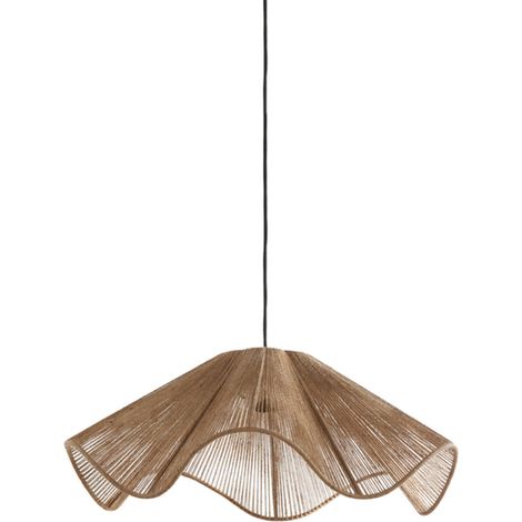 Light & Living - hängeleuchte - Fodara - braun - textil - E27 - (1/3)