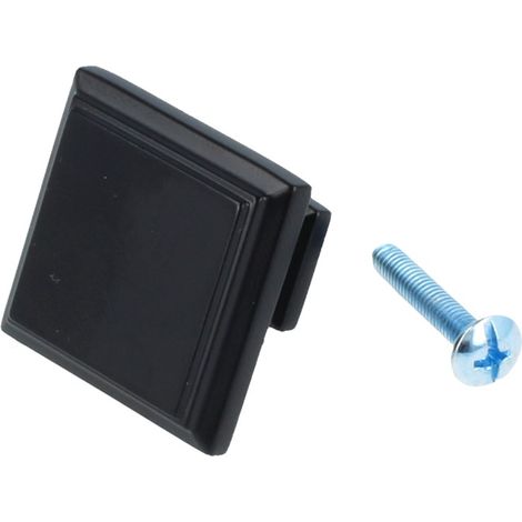 Möbelgriff Möbelknopf Serie UZ71 Schrankgriff Türgriff Türknopf Knopf Schwarz Knopf (1/3)